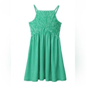 Zara Green Gingham Kids Dress plaid